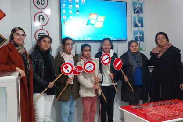 ورشة تحسيسية حول السلامة الطرقية لتلاميذ مدرسة الموهبة الخاصة بالجديدة