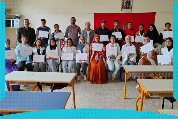 ختام تكوين الأمن السيبراني بالثانوية التأهيلية مولاي عبدالله وتوزيع الشهادات